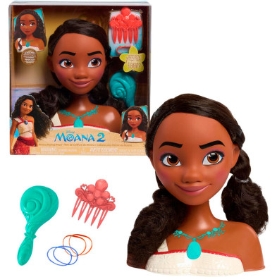 Busto peinados Vaiana Moana 2 Disney